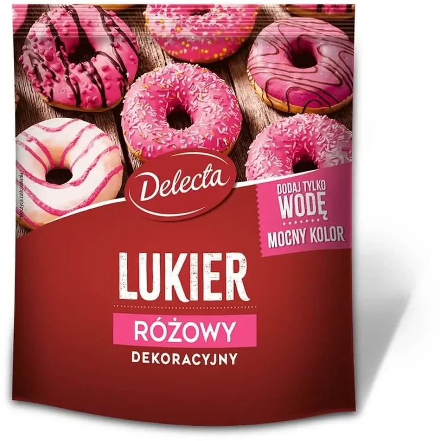 Delecta Декоративная глазурь розовая 80 г: цены и характеристики