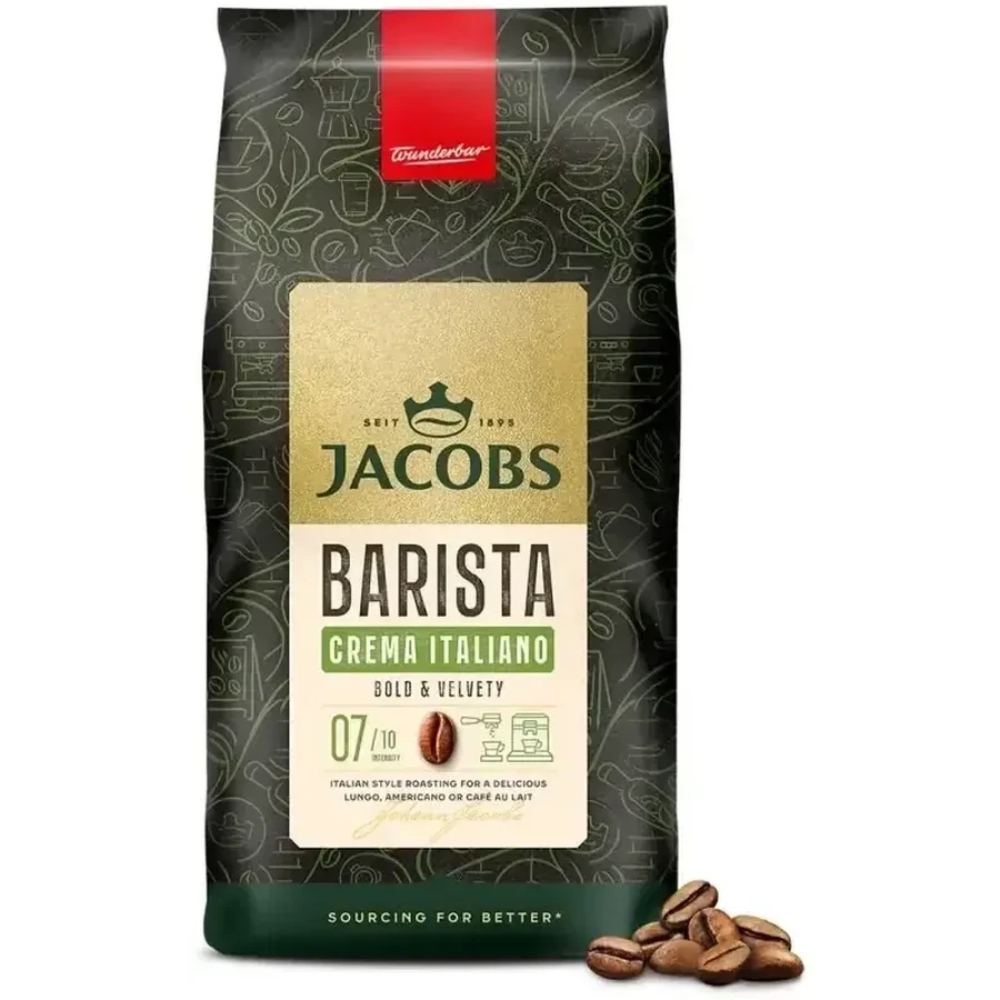 Кава Jacobs Barista Crema Italiano в зернах 1 кг: ціни та характеристики