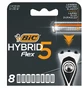 Bic Hybrid Flex 5 Сменные лезвия для бритвы 8 шт.