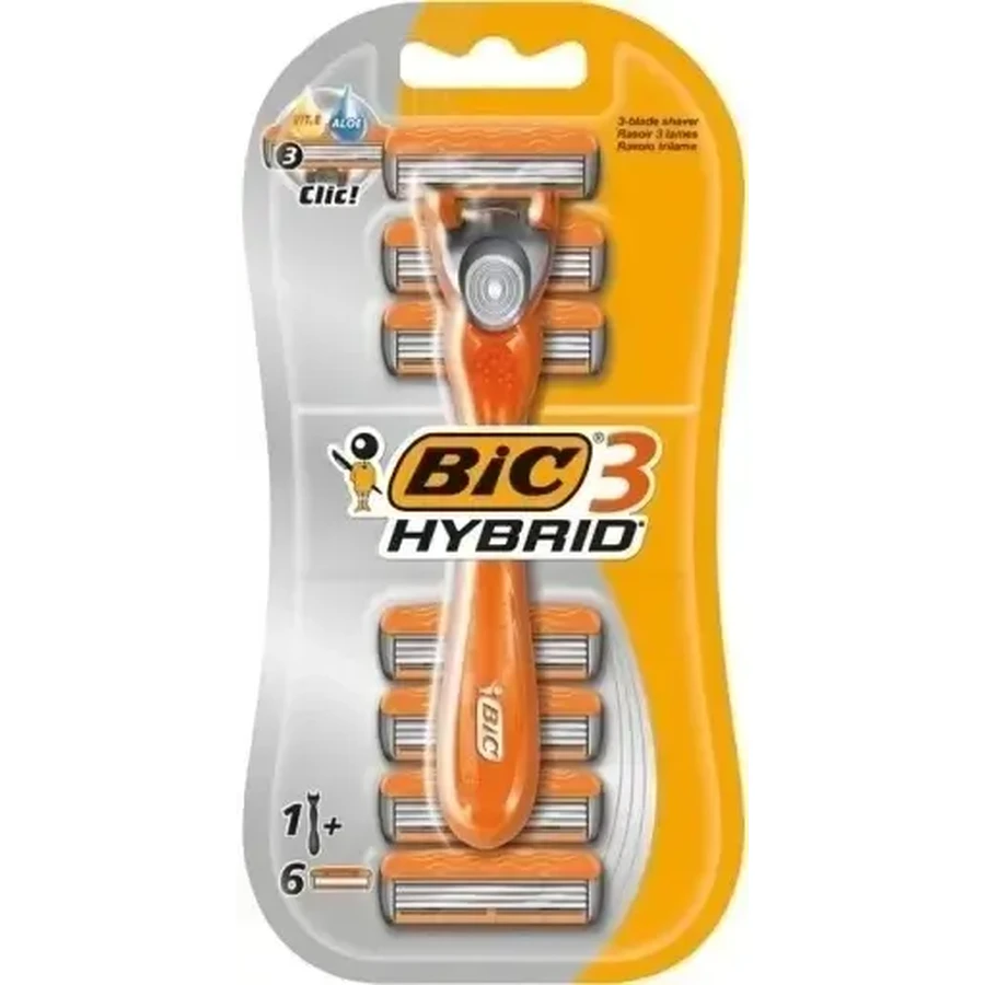 Бритва Bic BIC 3 HYBRID 6 картриджів + ручка: ціни та характеристики