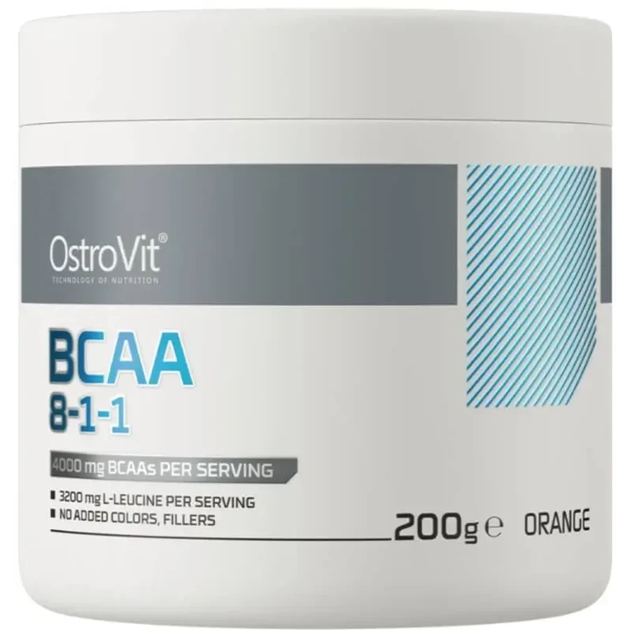 OstroVit BCAA 8-1-1, апельсиновий смак 200 г: ціни та характеристики
