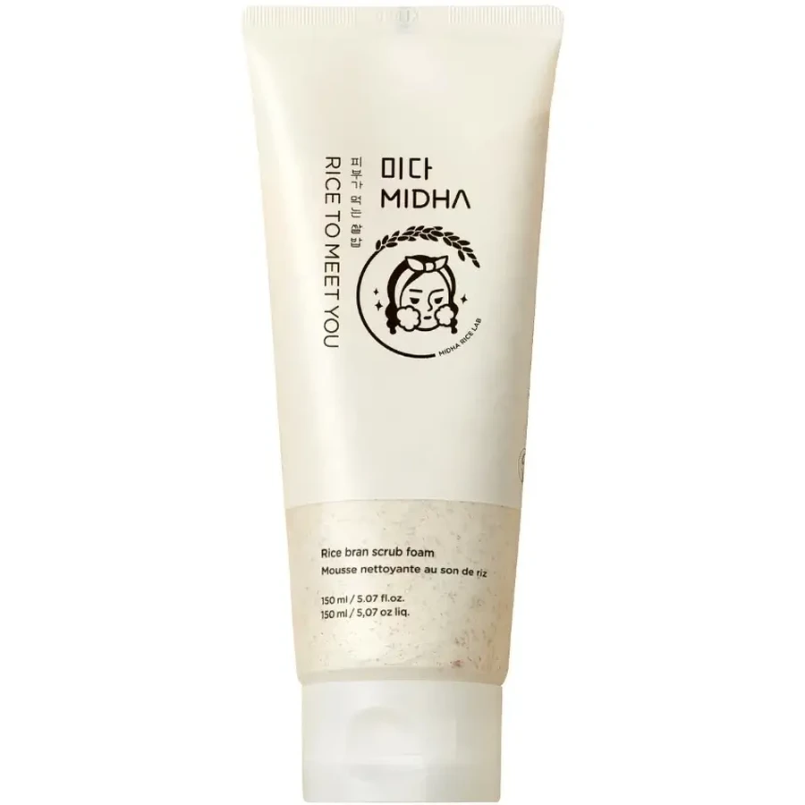 MIDHA Rice Bran Scrub Foam - корейская разглаживающая пенка ...: цены и характеристики