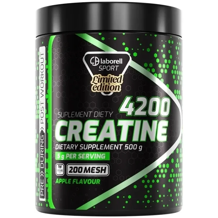 Laborell Creatine 4200 Креатин моногидрат яблоко 500 г: цены и характеристики
