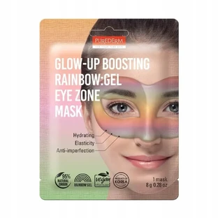 Гель-маска для зони навколо очей Purederm Glow-Up Boosting Rainbow Gel ...