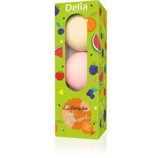 DELIA Молочные веселые шарики для ванны арбуз, лесные фрукты, ...