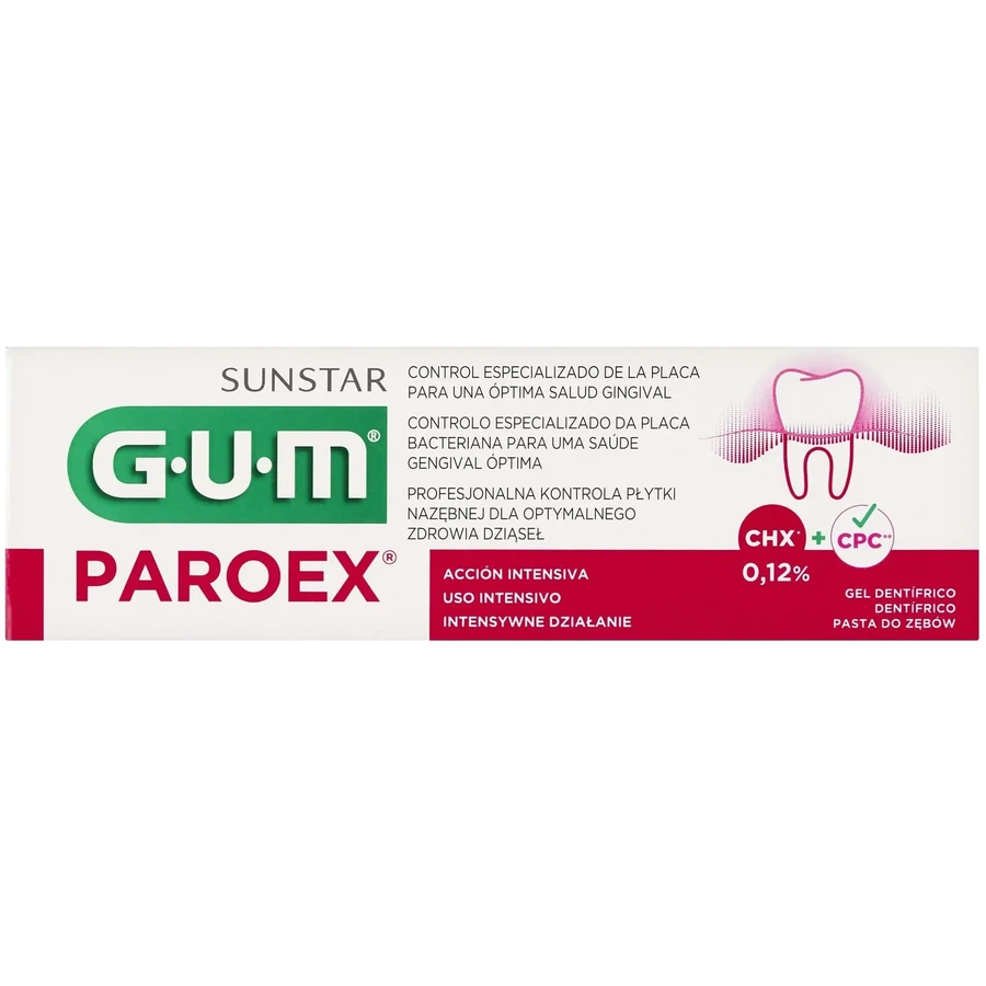 Зубна паста Sunstar GUM Paroex 0,12% CHX 75 мл: ціни та характеристики