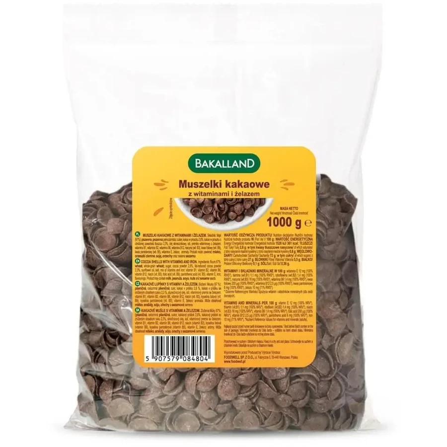 Bakalland Shells Какао 1 кг: цены и характеристики