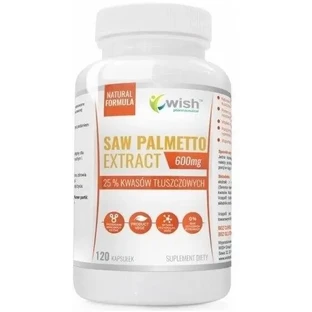 Екстракт пильчатого пальметто 600 мг 120 капсул Wish Saw Palmetto