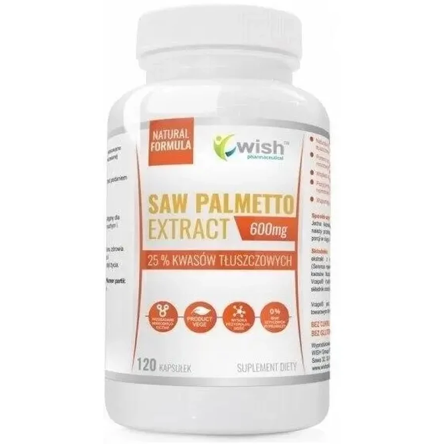 Wish Saw Palmetto Extract 600 мг 120 капсул: цены и характеристики