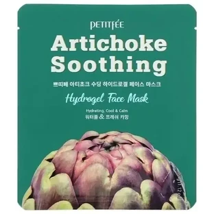 Petitfee Успокаивающая гидрогелевая маска для лица из артишока 32 г
