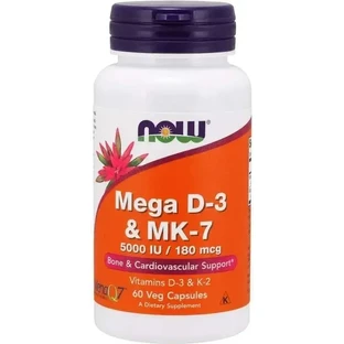 Now Foods Mega D3 I K2 MK7 7 60 капсул