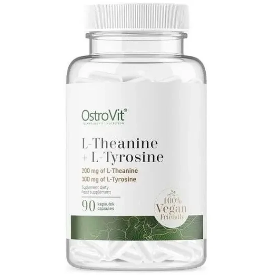 OstroVit L-Theanine+ L-Tyrosine Vege 90 капсул: ціни та характеристики