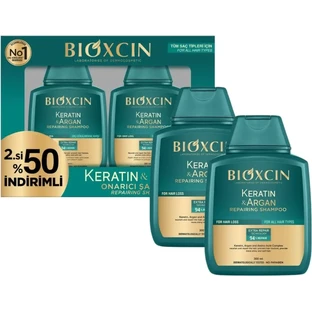 Bioxcin Восстанавливающий шампунь с кератином и арганой 1+1 ...