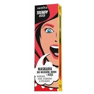Туш Venita Trendy Color Туш 3 в 1 для волосся, брів і вій без ...