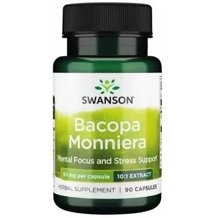 Swanson Bacopa Monniera 10:1 экстракт 90 капсул: цены и характеристики