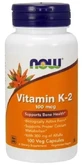 NOW FOODS Витамин K-2 100 мкг + Люцерна 300 мг 100 капсул