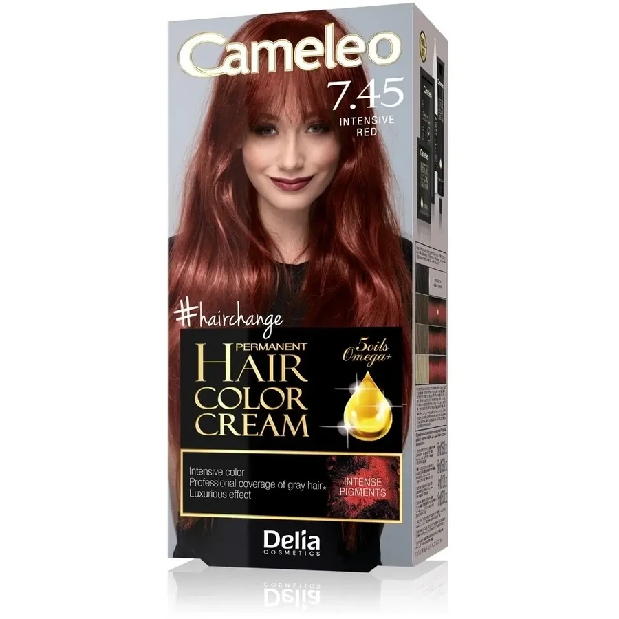 DELIA CAMELEO Omega II 7.45 Інтенсивна руда фарба для волосся: ціни та характеристики