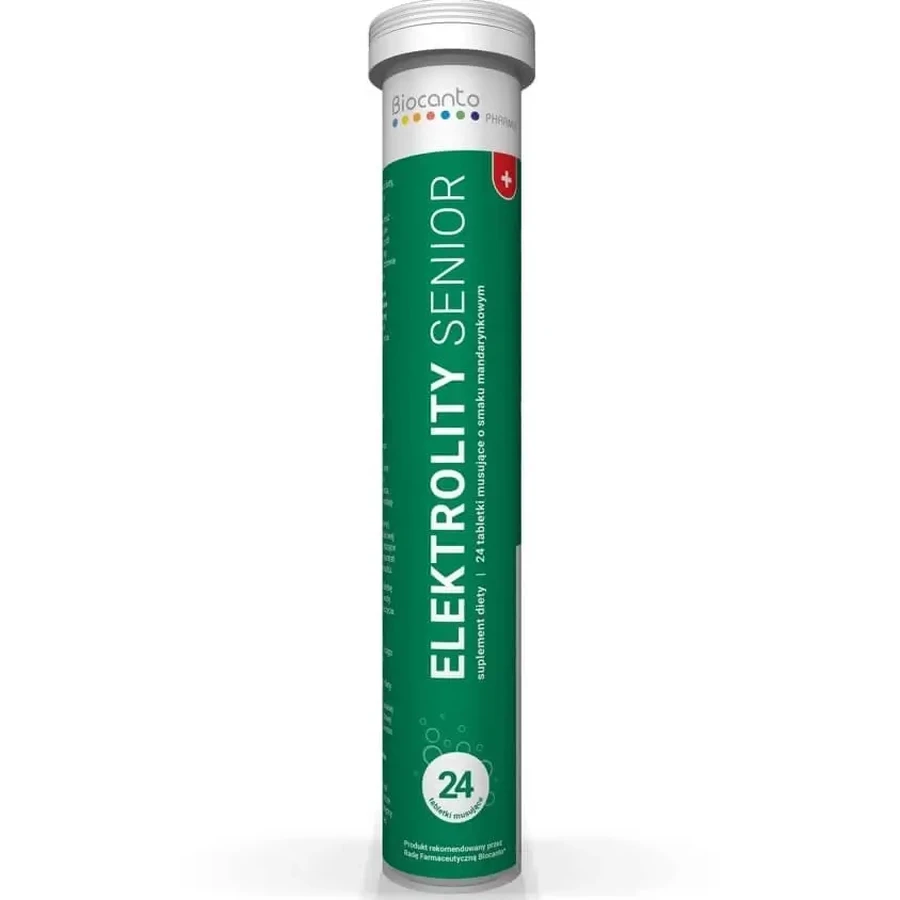 Biocanto Elektrolity Senior 24 шипучі таблетки: ціни та характеристики