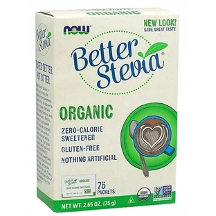 Now Better Stevia Packets Organic 75 пакетиков