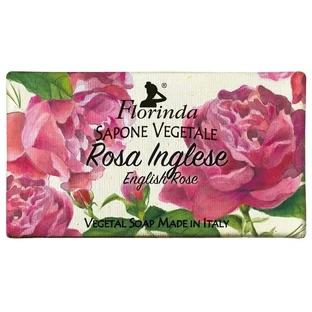 FLORINDA Натуральное растительное мыло Английская роза 100 г