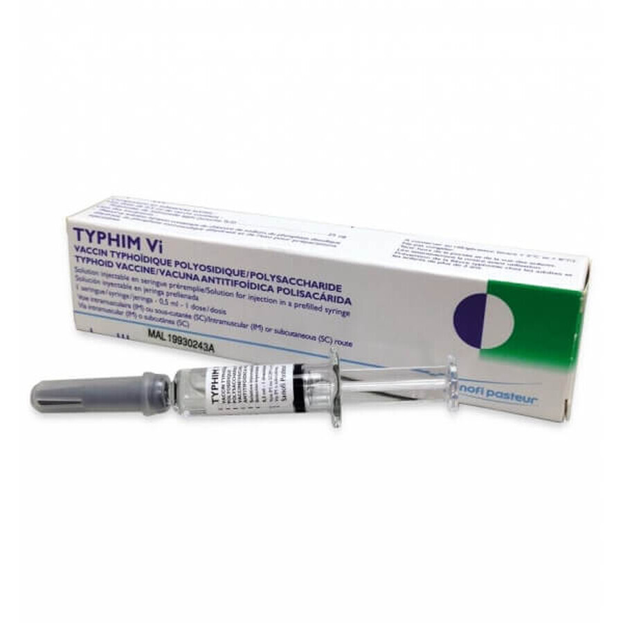 Вакцина Тіфім ві р-н д/ін. 1 доза шприц 0,5 мл: ціни та характеристики