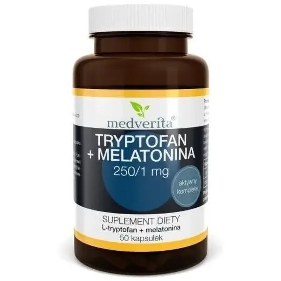 Medverita Триптофан + Мелатонин 50 капсул: цены и характеристики