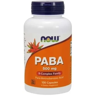 Now Foods PABA 500 мг 100 капсул