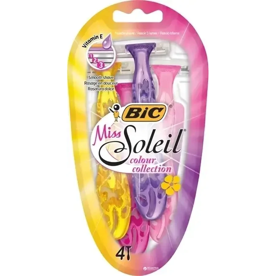 Жіноча бритва Bic Soleil Color Bl.4: ціни та характеристики