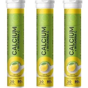 Кільцевий кальцій + вітамін С 20 шипучих таблеток Multi-pack x ...