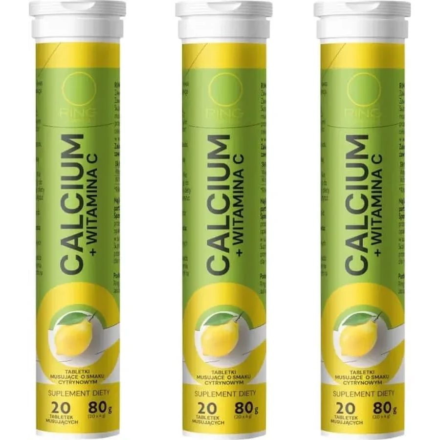 Кільцевий кальцій + вітамін С 20 шипучих таблеток Multi-pack x ...: ціни та характеристики