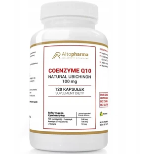 Altopharma Коензим Q10 Натуральний убіхінон 100 мг 120 капсул.