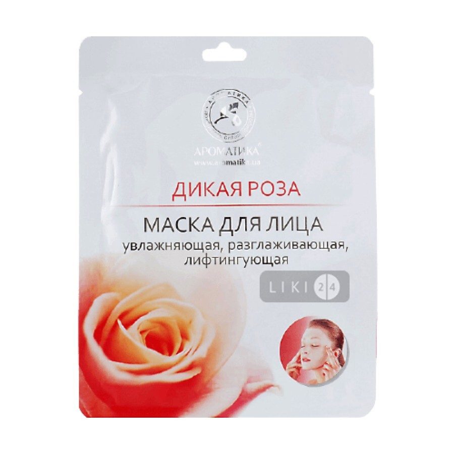 Лифтинг-маска Ароматика Биоцеллюлозная Дикая Роза, 35 г: цены и характеристики