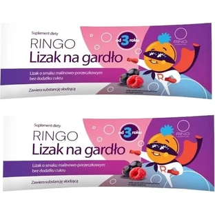 Льодяники для горла зі смаком малини та смородини Ringo без ...
