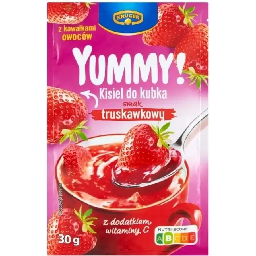 Kruger Yummy! Желе для чашок зі смаком полуниці 30г: ціни та характеристики