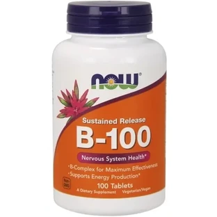 NOW FOODS B-100 Пролонгований комплекс вітамінів групи В ...