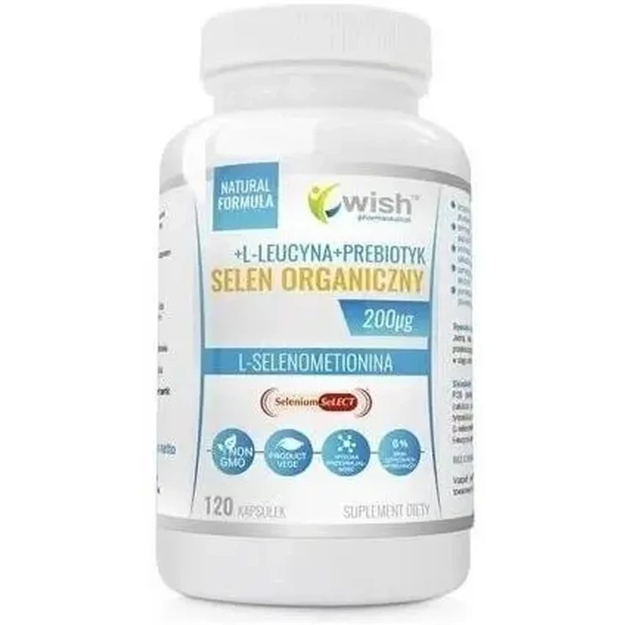 Wish Organic Selenium 200mcg 120 капсул: цены и характеристики