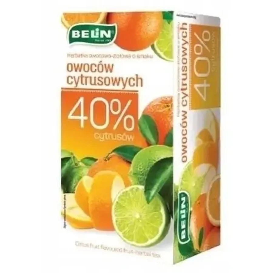 Belin Фруктовый чай Цитрус 20 пакетиков: цены и характеристики