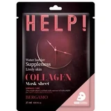 BERGAMO HELP! Эластичная листовая маска с коллагеном ...