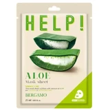 Bergamo Help Aloe Mask Sheet Увлажняющая маска с ...