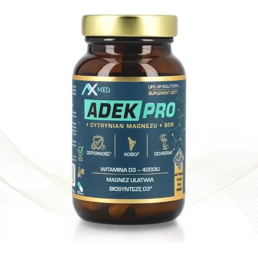 AX MED ADEK PRO Магний Борон 60 капсул: цены и характеристики