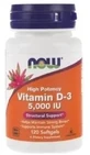 Now Foods Витамин D-3 5000IU 120 капс.