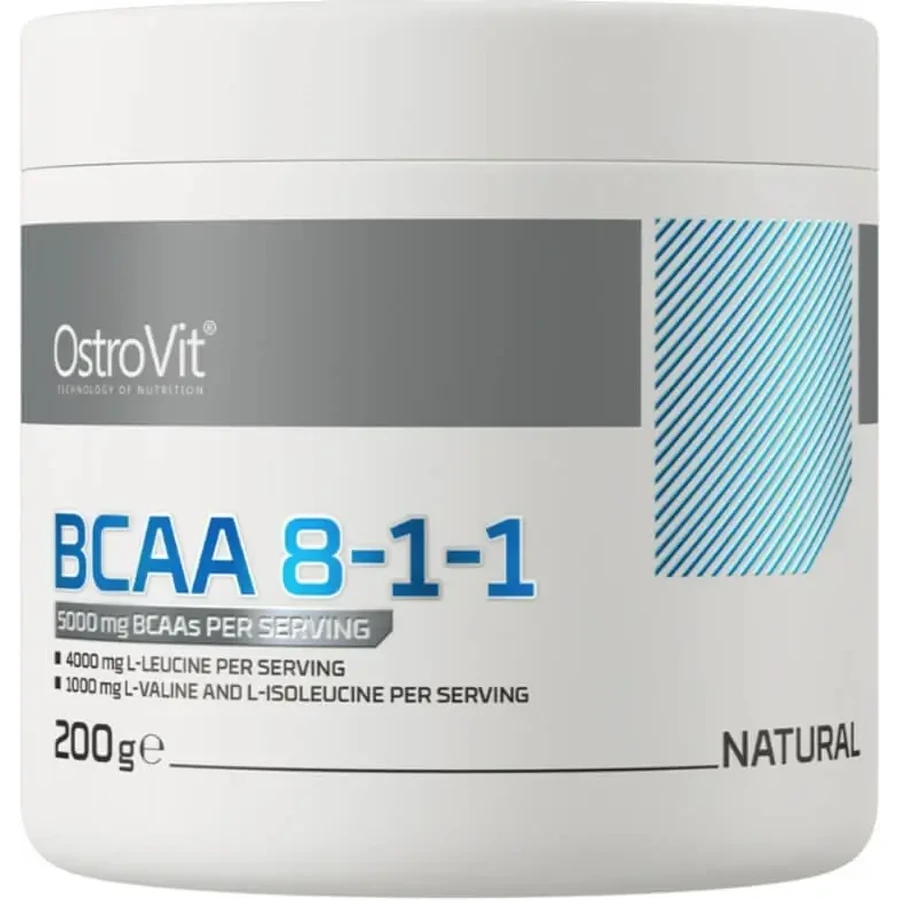 OstroVit BCAA 8-1-1 натуральные 200 г: цены и характеристики