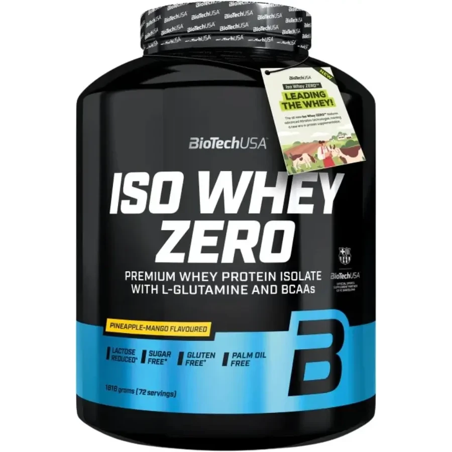 Протеїн BioTech USA Iso Whey Zero зі смаком ананаса і манго 1816 г: ціни та характеристики