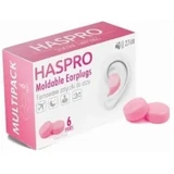 Haspro Формованные беруши 6 пар Розовый