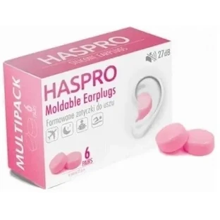 Haspro Формованные беруши 6 пар Розовый