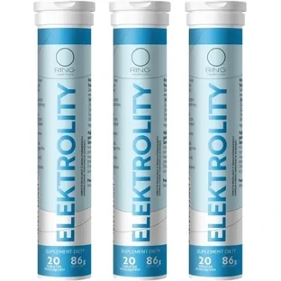 Ring Electrolytes 20 шипучих таблеток Мультипак x 3