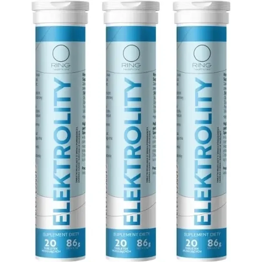 Ring Electrolytes 20 шипучих таблеток Мультипак x 3: цены и характеристики