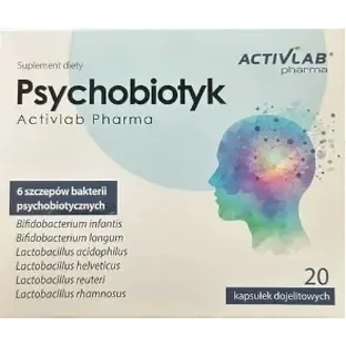 Activlab Pharma Psychobiotic 20 капсул