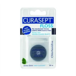 Зубна нитка INDENT CURASEPT FLOSS Чорна вощена зубна нитка 50 ...