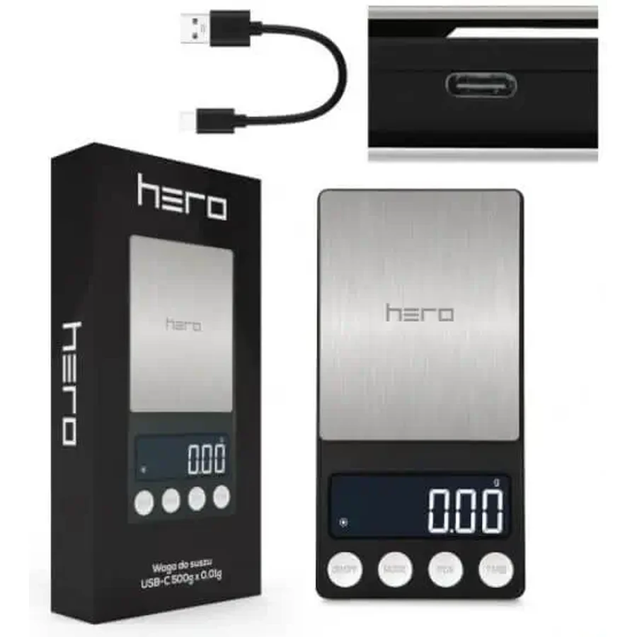 Сухой вес конопли Hero 500 г x 0,04 г USB-C 1 шт.: цены и характеристики